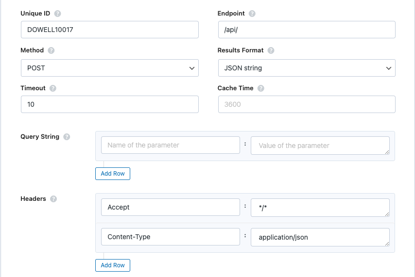 Dowell Shuffling of Big Data API