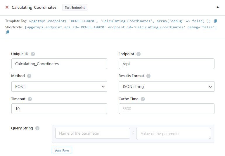 Dowell Geometrical Layout of Big Data API Testing in wp get api plugin 1