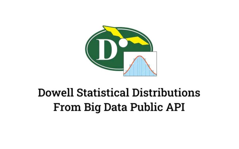 Dowell Statistical Distributions From Big Data API