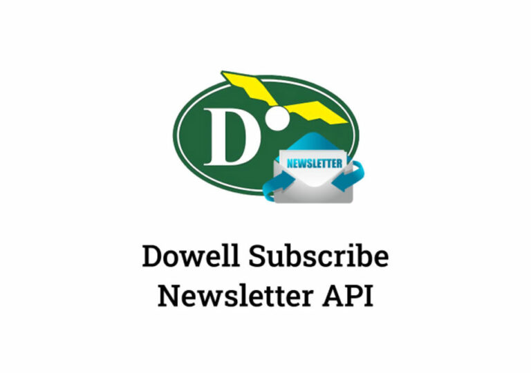 Dowell Subscribe Newsletter API