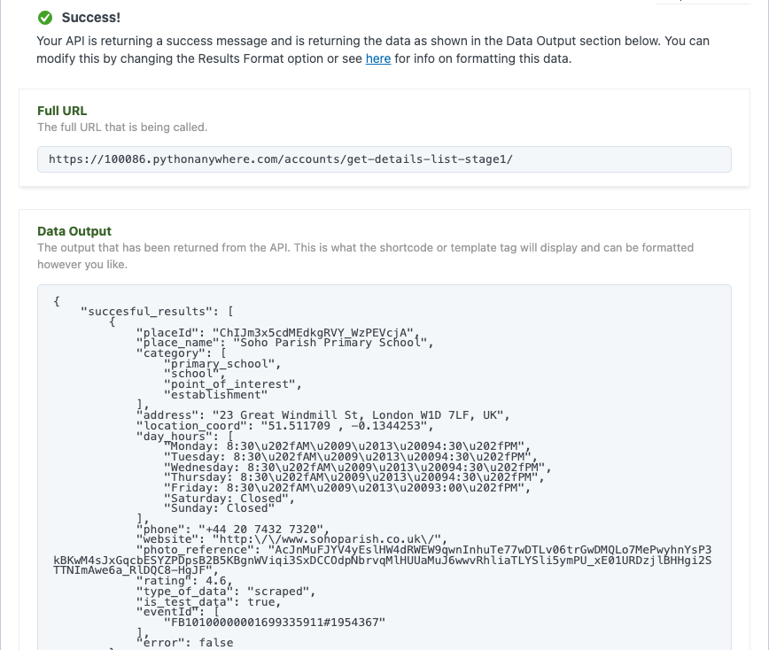 Dowell Living Lab Maps API