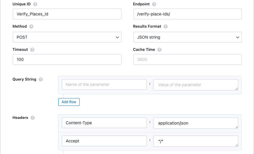 Set up living lab maps get places id endpoints