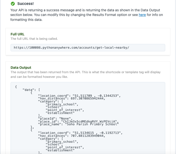 Dowell Living Lab Maps API