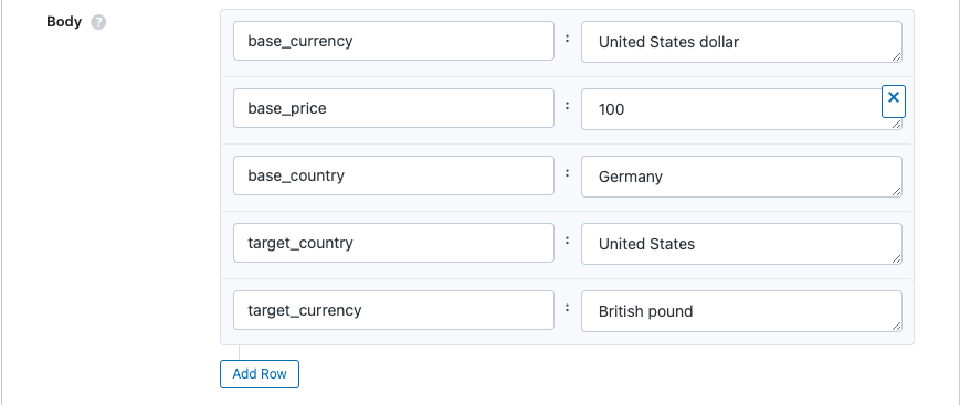 Dowell Purchase Price Parity API demonstrative scenerios 2