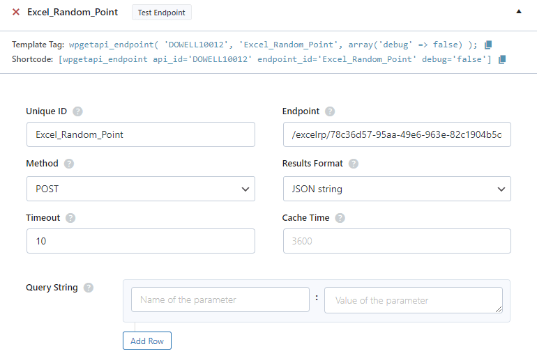 test dowell random graph api endpoint excel random point in wp get api plugin 1